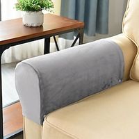 2 Pcs Strech Armrest Cover, Chenille Arm Covers for Sofa, Spandex Couch Armrest Slipcover for Recliner, Washable Anti-Scratch For Dogs Pet Lightinthebox - thumbnail