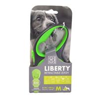 M-Pets Liberty Dog Retractable Leash Green Medium