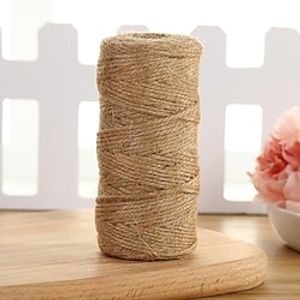 1 Roll Garden Twine, Jute Hemp Rope, Jute Twine String For Gift Wrapping DIY Projects, Gardening Supplies miniinthebox