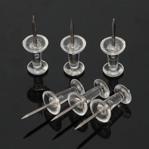 50 Pcs Transparent Push Pins