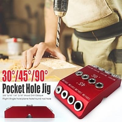 1pc 30  45  90 Degree 4 Sizes Drill Guide Jig Angled HolesStraight Holes Drilling Jig Lightinthebox