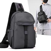 Men's Crossbody Bag Nylon Daily Zipper Large Capacity Foldable Lightweight Solid Color Black Gray Lightinthebox