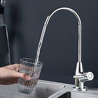 Drinking Water Filter Faucet Modern Brushed Nickel Tap for Kitchen Sink Lead Free Water Filter Faucet Cold Water Only Lightinthebox - thumbnail