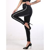 Women's Leggings Ankle-Length Active Fashion Outdoor Street Black Blue XS S Fall Winter Lightinthebox - thumbnail
