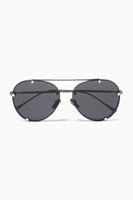Studded Pilot Frame Metal Sunglasses Studded Pilot Frame Metal Sunglasses