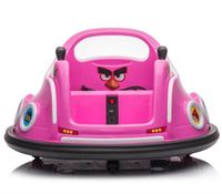 Megastar Ride on 6 v Battery Powered Electric Angry Bird Children‚Äôs Bumper Car - Pink (UAE Delivery Only)