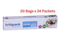 Hotpack Zipper Lock Bag 20 Pcs x 24 Packets - ZLB2730