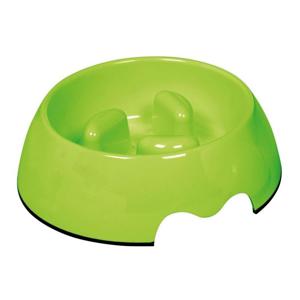 Nutrapet Melamine Slowfeeding Pet Bowl - Green - Medium ml/oz (17.5 x 6.5 cm)