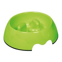 Nutrapet Melamine Slowfeeding Pet Bowl - Green - Medium ml/oz (17.5 x 6.5 cm) - thumbnail