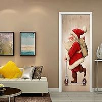 Holiday  Christmas Wall Stickers Bathroom  Kids Room  kindergarten, Removable PVC Home Decoration Wall Decal 1pc Lightinthebox - thumbnail