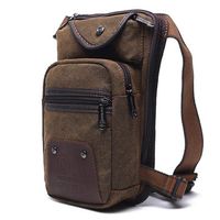 Men Vintage Outdoor Phone Bag Waist Bag Crossbody Bag