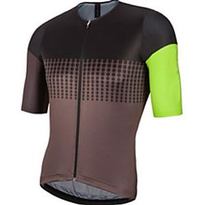CAWANFLY Men's Short Sleeve Cycling Jersey Summer Brown Bike Tracksuit Jersey Top Road Bike Cycling Quick Dry Sports Clothing Apparel  Micro-elastic Lightinthebox