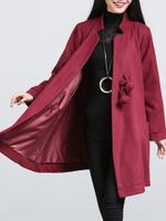 Chinese Style Button Pocket Coats
