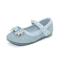 Girls' Flats Daily Dress Shoes Flower Girl Shoes School Shoes Glitter Portable Shock Absorption High Elasticity Princess Shoes Big Kids(7years ) Little Kids(4-7ys) Daily Walking Shoes Crystal Lightinthebox - thumbnail