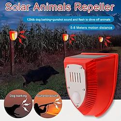 Solar Alarm Timing Human Sensing Infrared Alarm Anti-theft Animal Repeller Lightinthebox