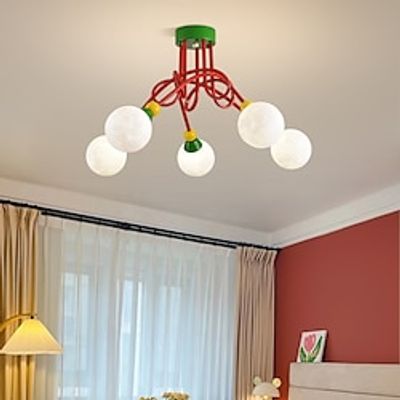 Modern Glass Pendant Light 35- Light Fixture Creative Globe Ceiling Hanging Light for Kitchen Island Living Room Bedroom Cafe Bar Industrial Pendant Light Fixtures Lightinthebox