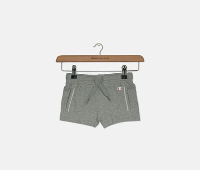 Kids Girls Drawstring Shorts Grey Kids Girls Drawstring Shorts Grey