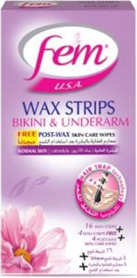Fem Wax Strips for Bikini And Underarm 20 Strips