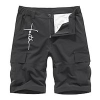 Men's Cargo Shorts 6 Pocket Graphic Outdoor Short Sports Outdoor Classic Black Army Green Micro-elastic Lightinthebox