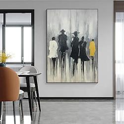 Abstract firgure Oil Painting Large Colorful Boho Modern Street Cityscape Acrylic Painting ffor Living Room Wall Art home Decoration Lightinthebox