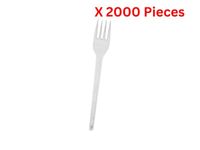 Hotpack Plastic Clear Normal Fork - 2000 Pieces - CPF