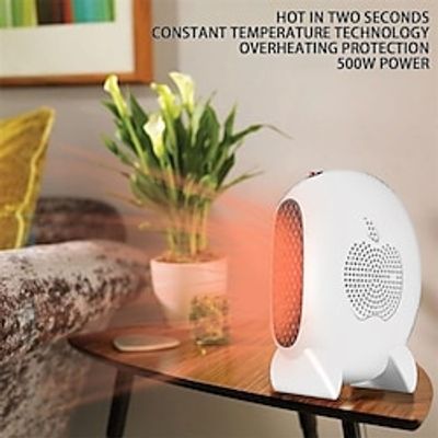 Space Heater Portable Usb Heater Small Heater with Heating and Fan Mode Desktop Heater Electric Heater Fast Heating Home Office Birthday Gift Fall miniinthebox