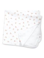 Polo Bear Cotton Blanket - White Polo Bear Cotton Blanket - White