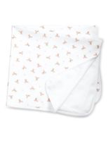 Polo Bear Cotton Blanket - White - thumbnail