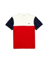 Cotton Colourblock Crew Neck T-Shirt - thumbnail