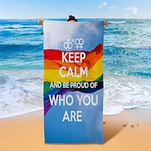 Rainbow LGBT Pattern Beach Towel Beach Blanket Bath Towel for Adults and Kids,Compact Sand Free Swim Pool Blanket for Outdoor Traveling on Vacation Beach Accessories Lightinthebox