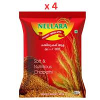 Nellara Chakki Fresh Atta 5Kg (Pack of 4)