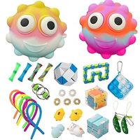 TOP 29 pcs Fidget Toys Pack Anti Stress Toy Set Marble Relief Gift for Adults Girl Christmas Sensory Antistress Relief Fidget Toys Box miniinthebox - thumbnail