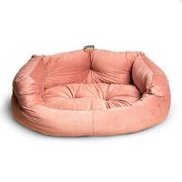 Regalia Velvet Deluxe Slumber Non-Slip Dog Bed - Rose 76cm