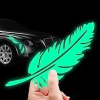 2PCs/8PCs Car Cover Scratch Decorative Stickers Dazzling Luminous Feather Scratch Stickers Body Front And Rear Bumper Modified Stickers miniinthebox
