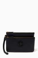 La Medusa Double Pouch in Calf Leather La Medusa Double Pouch in Calf Leather