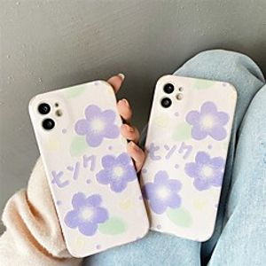 Phone Case For Apple Back Cover iPhone 12 Pro Max 11 SE 2020 X XR XS Max 8 7 Shockproof Dustproof Flower TPU miniinthebox