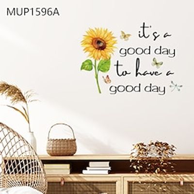 Sunflower Sunflower Butterfly Dragonfly Lnspirational English Proverbs Can Remove Children's Room Study Living Room Bedroom Home Background Decoration Wall Stickers miniinthebox Sunflower Sunflower Butterfly Dragonfly Lnspirational English Proverbs Can Remove Children's Room Study Living Room Bedroom Home Background Decoration Wall Stickers miniinthebox