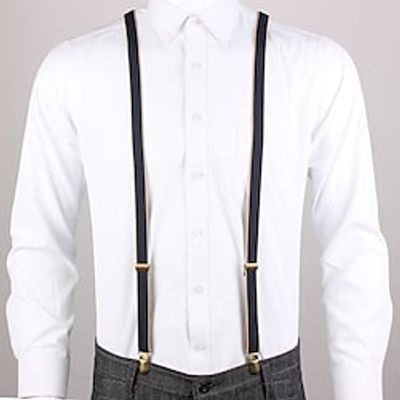 The Great Gatsby Gangster Retro Vintage Roaring 20s 1920s Suspenders Men's Women's Costume Vintage Cosplay Party  Evening Suspenders Masquerade  Leather Lightinthebox