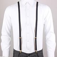 The Great Gatsby Gangster Retro Vintage Roaring 20s 1920s Suspenders Men's Women's Costume Vintage Cosplay Party  Evening Suspenders Masquerade  Leather Lightinthebox - thumbnail