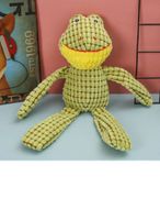 For Pet Plush Squeaky Flannel Frog Animal Toy For Dog