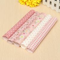 5 Pcs 25*25 cm Sewing Assorted Pre Cut Charm 10" Squares Quilt Cotton Cloth Fabric Craft - thumbnail