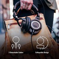 Audio Technica ATH-M50X Studio Monitor Professional Headphones - Black, B00HVLUR86 - thumbnail
