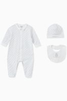 Chain Logo Pyjama & Hat Gift Set in Cotton Chain Logo Pyjama & Hat Gift Set in Cotton