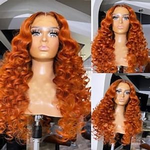 Human Hair 13x4 Lace Front Wig Free Part Brazilian Hair Body Wave Black Wig 150% Density with Baby Hair Glueless Pre-Plucked For wigs for black women Long Human Hair Lace Wig Lightinthebox