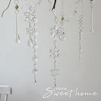 Christmas Decorations Christmas Snowflake Hanging Strings Transparent Acrylic Snowflake Flake Strings Christmas Tree Decoration Irregular Hanging Decorations Lightinthebox - thumbnail