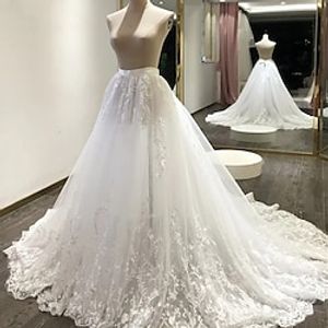 Engagement Ball Gown Wedding Dresses Chapel Train Formal Separates Separates Lace Bridal Skirts With Bow(s) Appliques 2023 Bridal Gowns Lightinthebox