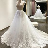 Engagement Ball Gown Wedding Dresses Chapel Train Formal Separates Separates Lace Bridal Skirts With Bow(s) Appliques 2023 Bridal Gowns Lightinthebox - thumbnail