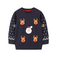 Toddler Boys Sweatshirt Pullover Cartoon Long Sleeve Crewneck Children Top Outdoor Sweatshirt Cool Adorable Blue Spring 3-7 Years Lightinthebox - thumbnail