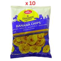 Haldirams Dakshin Express Salted Banana Chips 180gm - Pack Of 10
