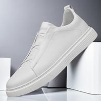 Men's Sneakers Formal Shoes Dress Shoes Leather Italian Full-Grain Cowhide Comfortable Slip Resistant Lace-up White Lightinthebox - thumbnail